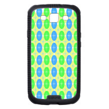 Customizable Retro Oval Starbursts Samsung Galaxy S3 Covers