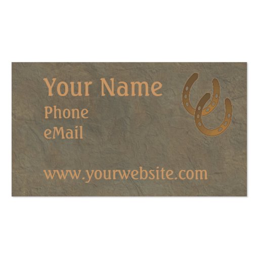 CUSTOMIZABLE Western Business CARDS