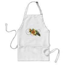 CUSTOMIZABLE Yellow Roses Aprons