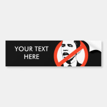 CUSTOMIZED ANTI-OBAMA SLOGAN BUMPER STICKERS