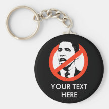 CUSTOMIZED OBAMA SLOGANS KEYCHAIN