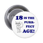 Cute 18th Birthday Present Button