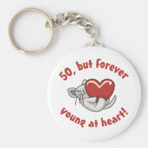 Cute 50th Birthday Gifts Keychains