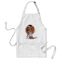Cute African American Girl Aprons