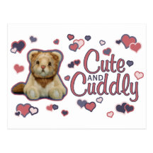 Cute and Cuddly Lion Post Card