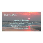 Cute and Fun Beach Wedding Save the Date Photo Card