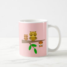 cute and funny owls mugs