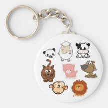 Cute animal keychain