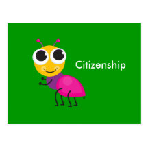 Cute Ant & Citizenship Postcards