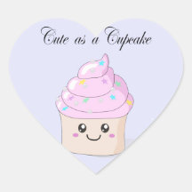 Cute as a Cupcake kawaii stickers
