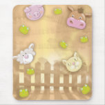 cute at the farm animals mouse mat