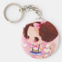 Cute baby and kawaii bear key chain