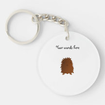 Cute baby bigfoot acrylic keychain
