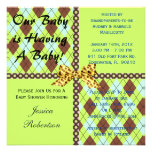 Cute Baby Boy Shower Invitation