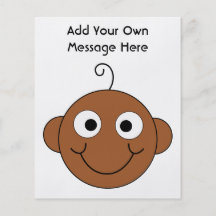 Cute Baby. Custom Text. Flyer Design