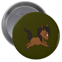 Cute baby Horse Pinback Buttons