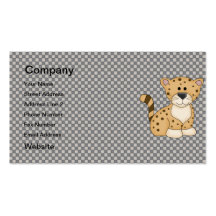 Cute Baby Leopard Business Card