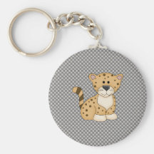 Cute Baby Leopard Keychains