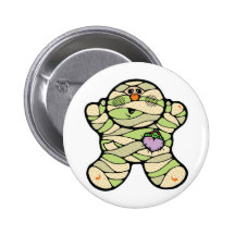 cute baby mummy pinback button