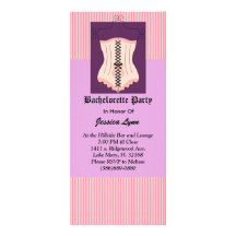 CUTE Bachelorette Party Designer Invites Rack Card Template