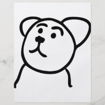 Cute bear full color flyer