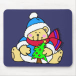 Cute Bear Merry Christmas Mouse Pads