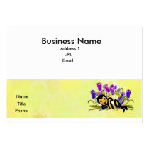 Cute Bee Laying in Flowes Calling Card business cards