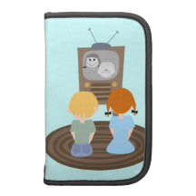 Cute Black and White TV Design Folio Planners