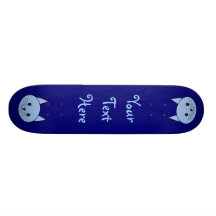 Cute Blue Cat Skate Decks