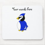 Cute blue jay mouse pad
