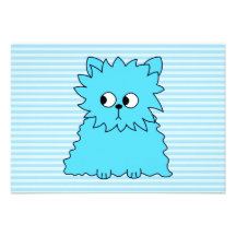 Cute Blue Persian Cat. Invites