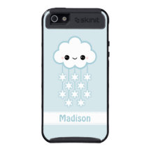 Cute Blue Snow Cloud iPhone 5 Cases