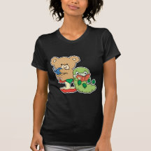 Cute Book Worm and Reading Bear T-shirts