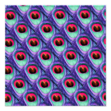 Cute Bright Pink and Purple Peacock feathers Photograph