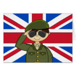 Cute British Army Soldier Card