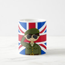 Cute British Army Soldier Mug