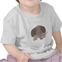 Cute Brown Elephant Shirts