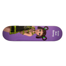 Cute But Sassy Anime Kawaii Girl With Attitude 3D Skateboards