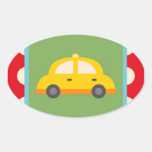 Cute Car Transportation Theme Baby Kids Gifts Stickers