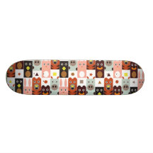 Cute Cartoon animal skateboards: Five friends
