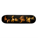 Cute Cartoon Bouncy Kangaroos Skateboard