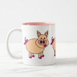 Cute Cartoon Girl Pig Mug