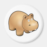 Cute Cartoon Hippo Magnet