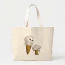 Cute Cartoon Ice Cream Cones Tote Bag