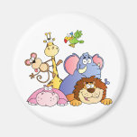 Cute Cartoon Jungle Animals Magnet