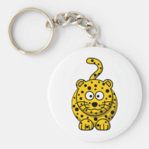 Cute Cartoon Leopard Keychain