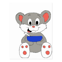 Cute Cartoon Mouse Post Cards