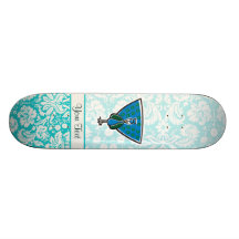 Cute Cartoon Peacock Skate Boards