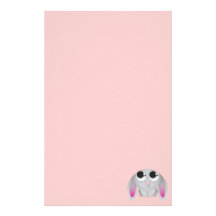 Cute Cartoon Rabbit Custom Stationery