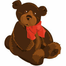 Cute cartoon teddy bear photo cutout